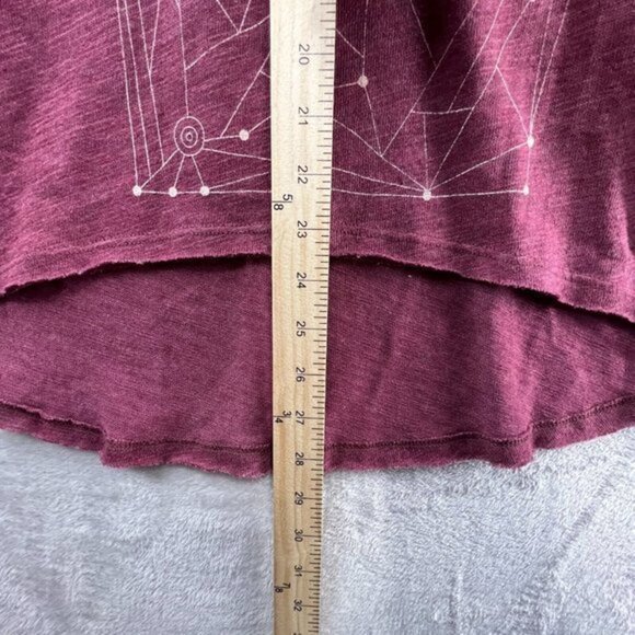 Project Social T Womens Small Geo Red Long Sleeve Lightweight Knit‎ NWT - Picture 9 of 12